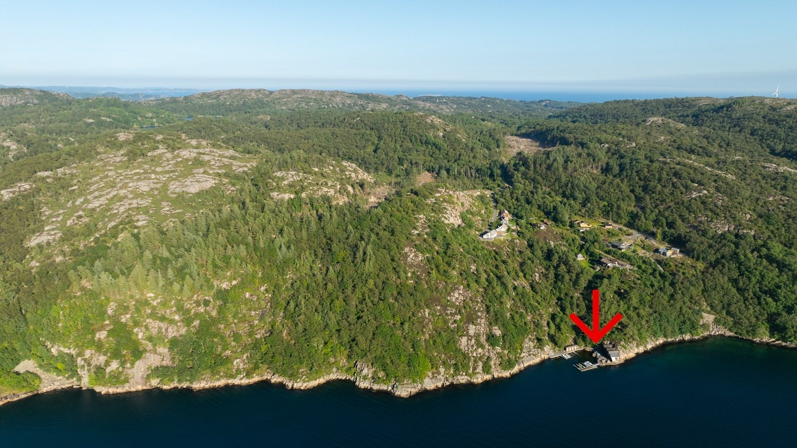 Båtplass ved sjøen Galleribilde