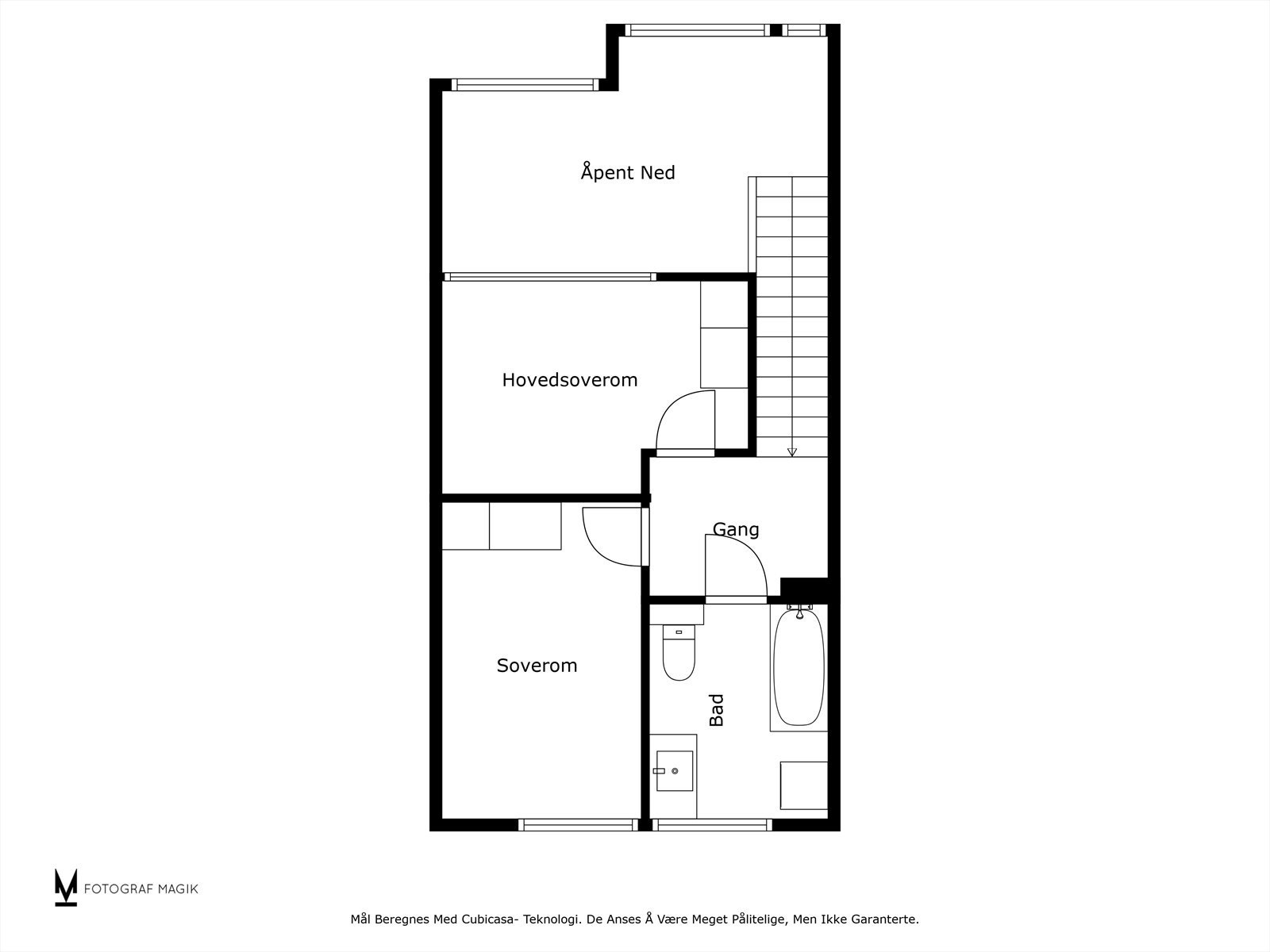 Plantegning toppetasje. Galleribilde