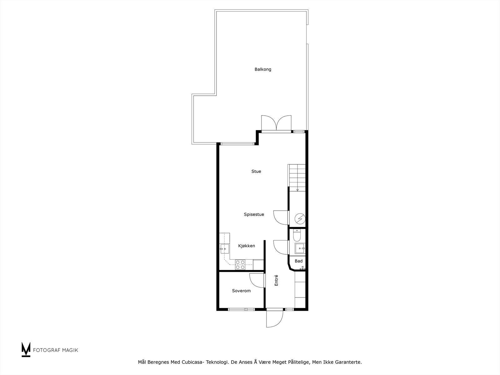 Plantegning hovedetasje. Galleribilde