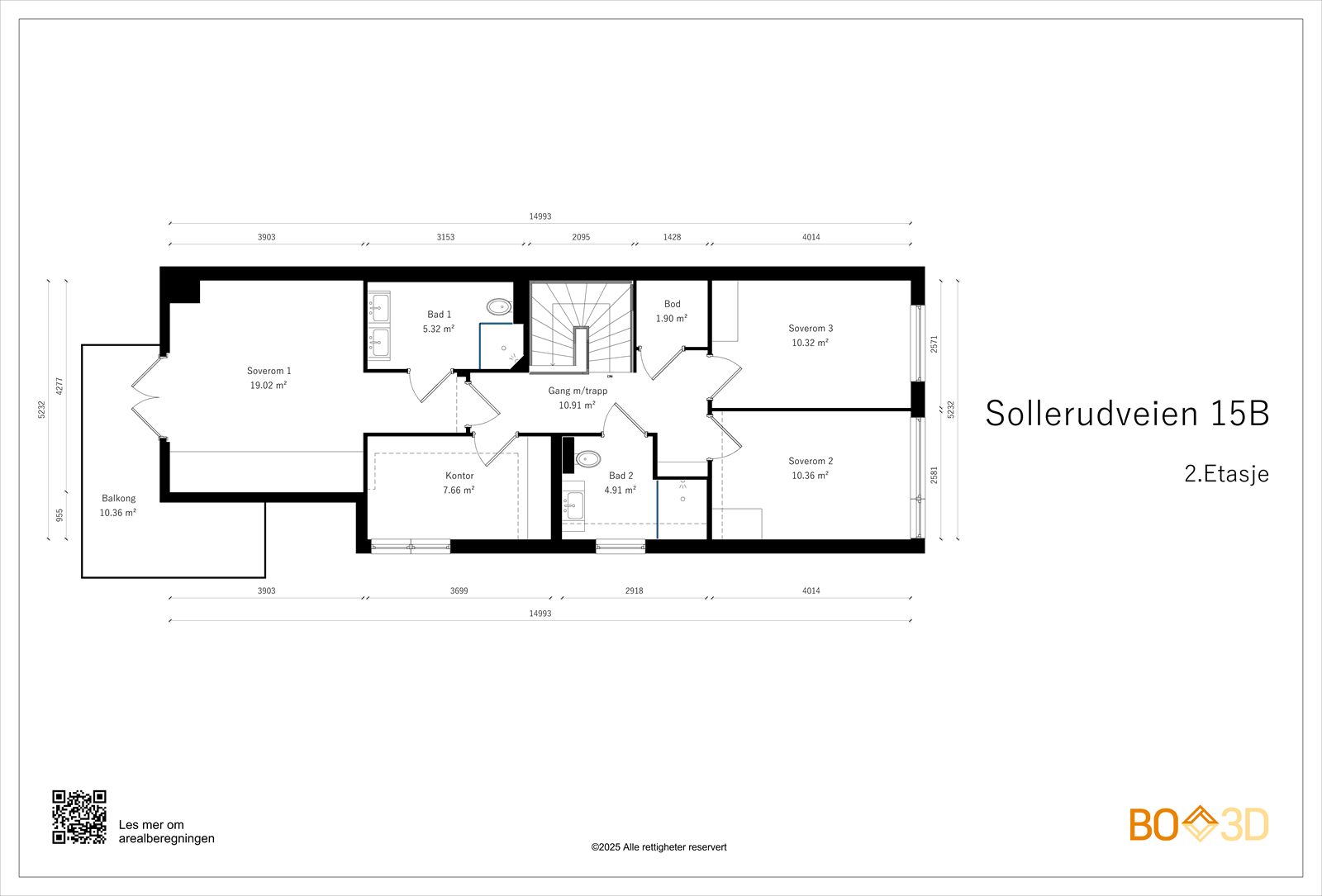 Plantegning 2. etasje Galleribilde