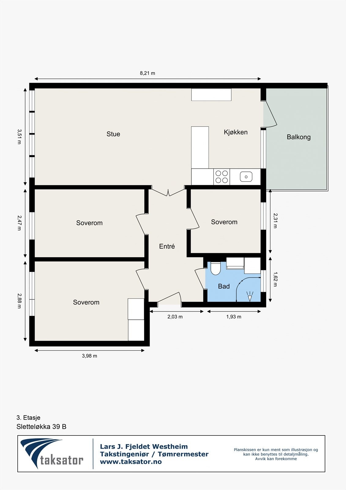 Plantegning - Sletteløkka 39 B. Galleribilde