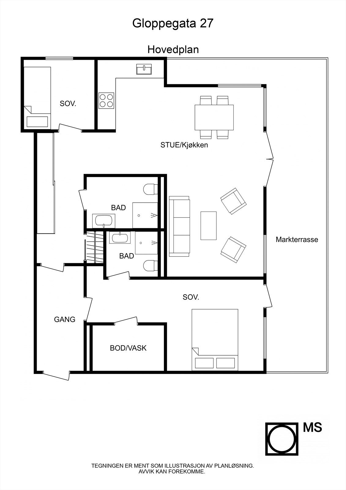 Plantegning Galleribilde