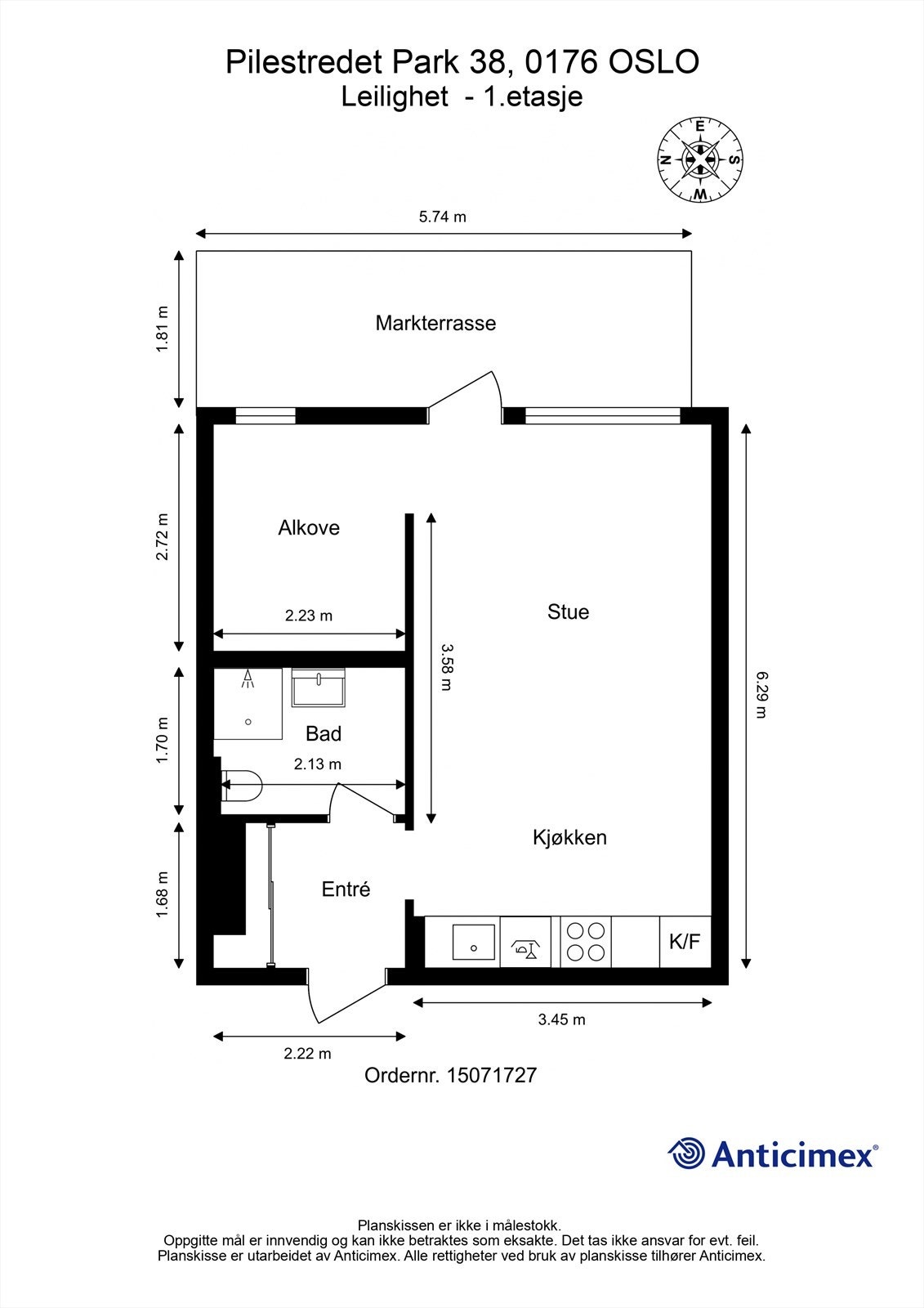 Plantegning Galleribilde
