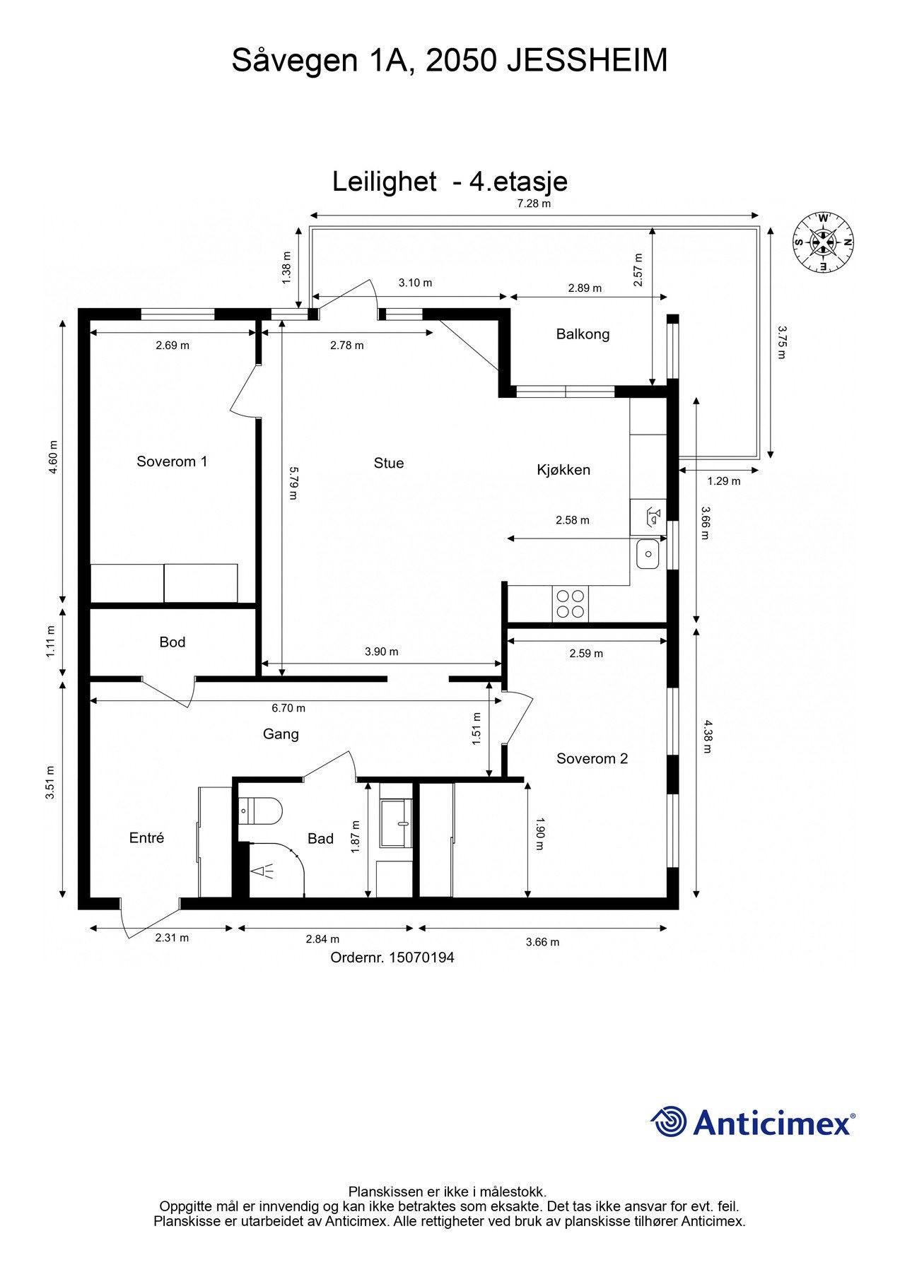 Plantegning Galleribilde