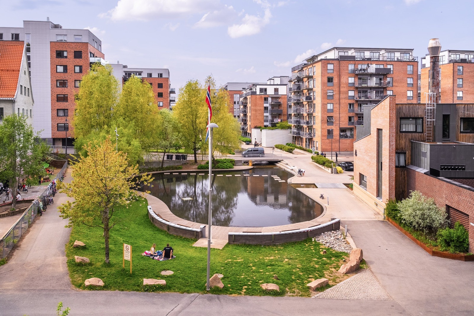 Et trygt og barnevennlig boligområde. Galleribilde