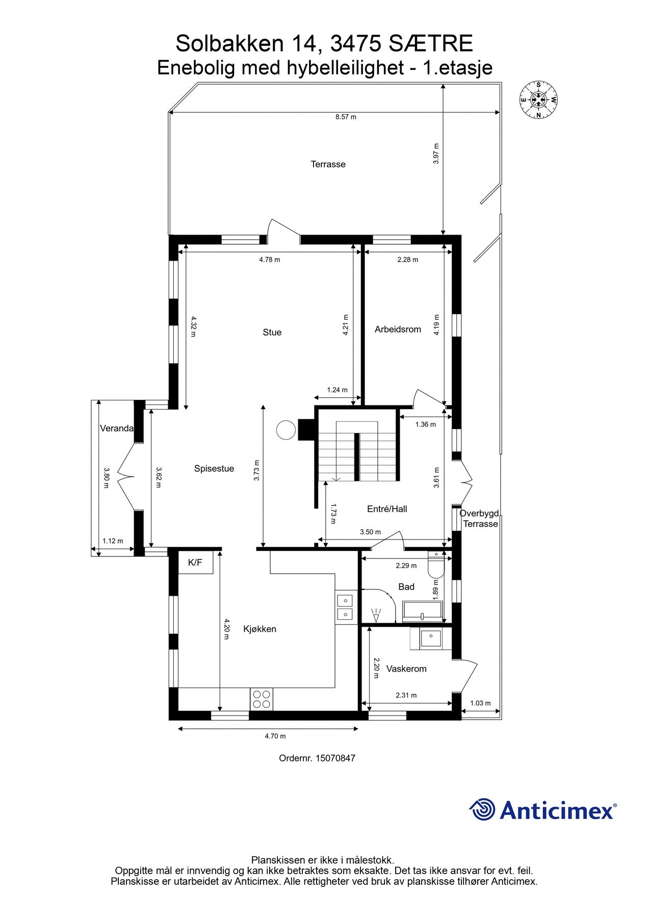 Planløsning 1.etasjen Galleribilde