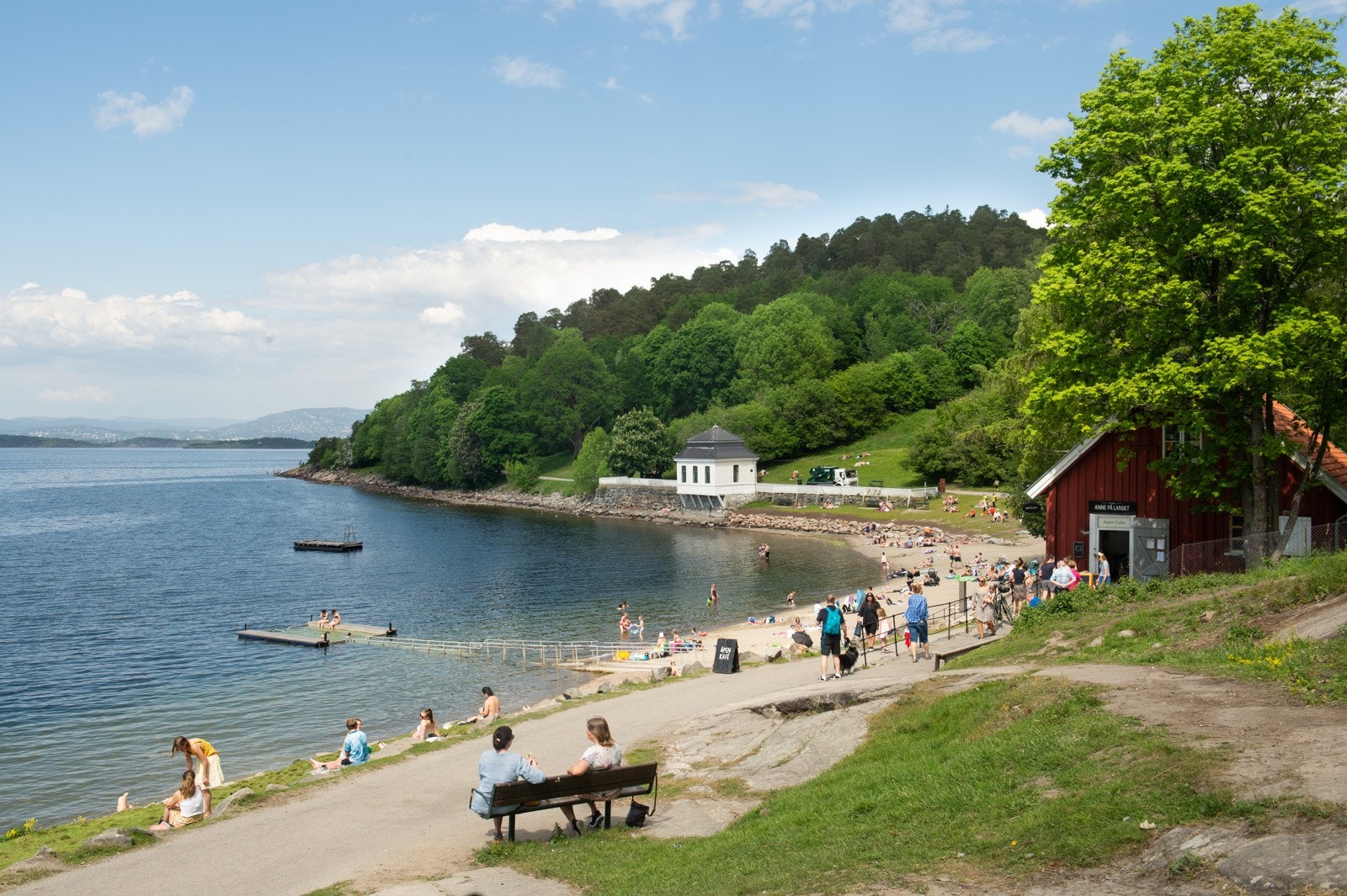 Kort vei til badestrender Galleribilde