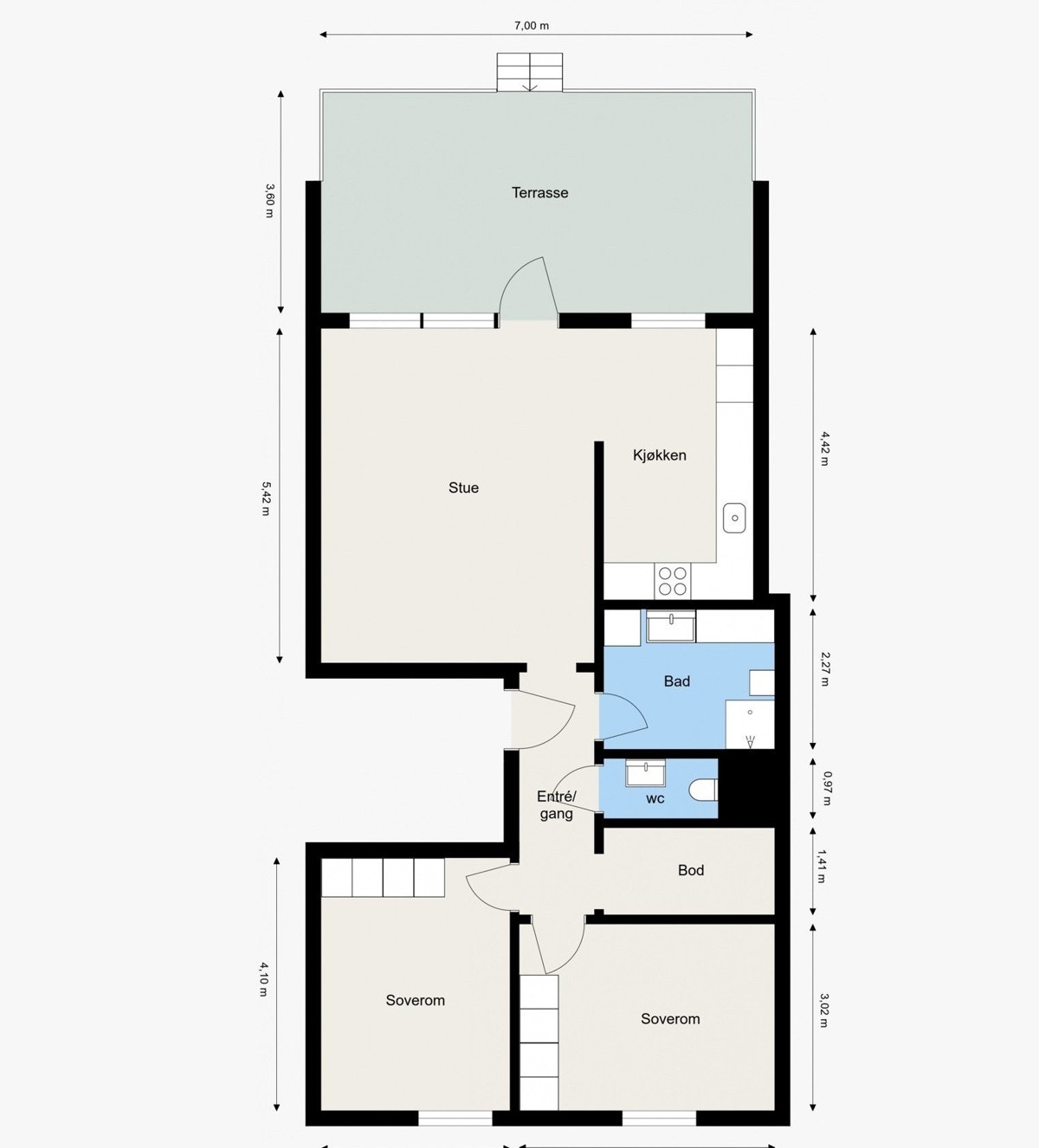 Plantegning Nebbejordet 7 Galleribilde