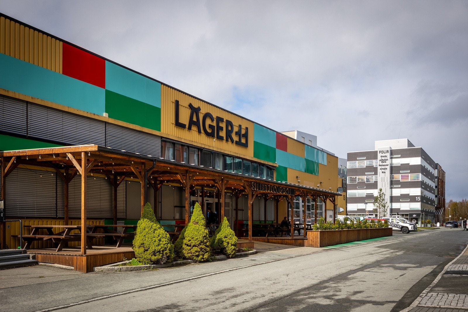 Kun 2 km unna finner du populære Lager11 - et levende samlingspunkt for matopplevelser, kultur og underholdning, med spennende matboder fra hele verden. Galleribilde