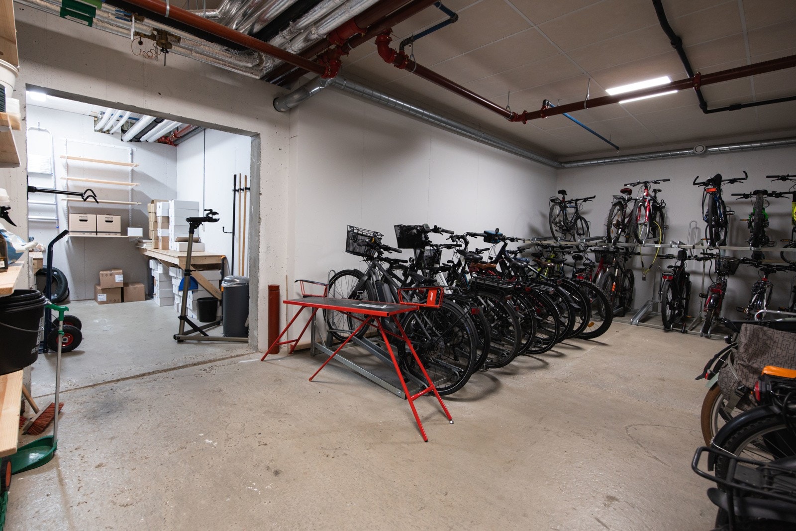 Sykkelparkering. Galleribilde