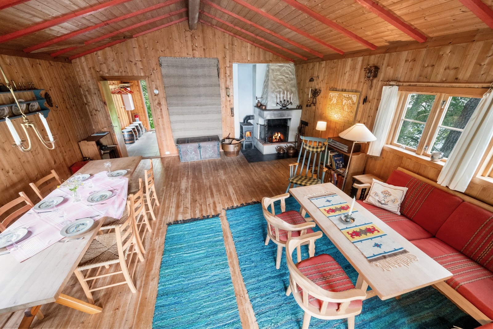 God plass til å invitere venner og familie på hyttetur. Galleribilde