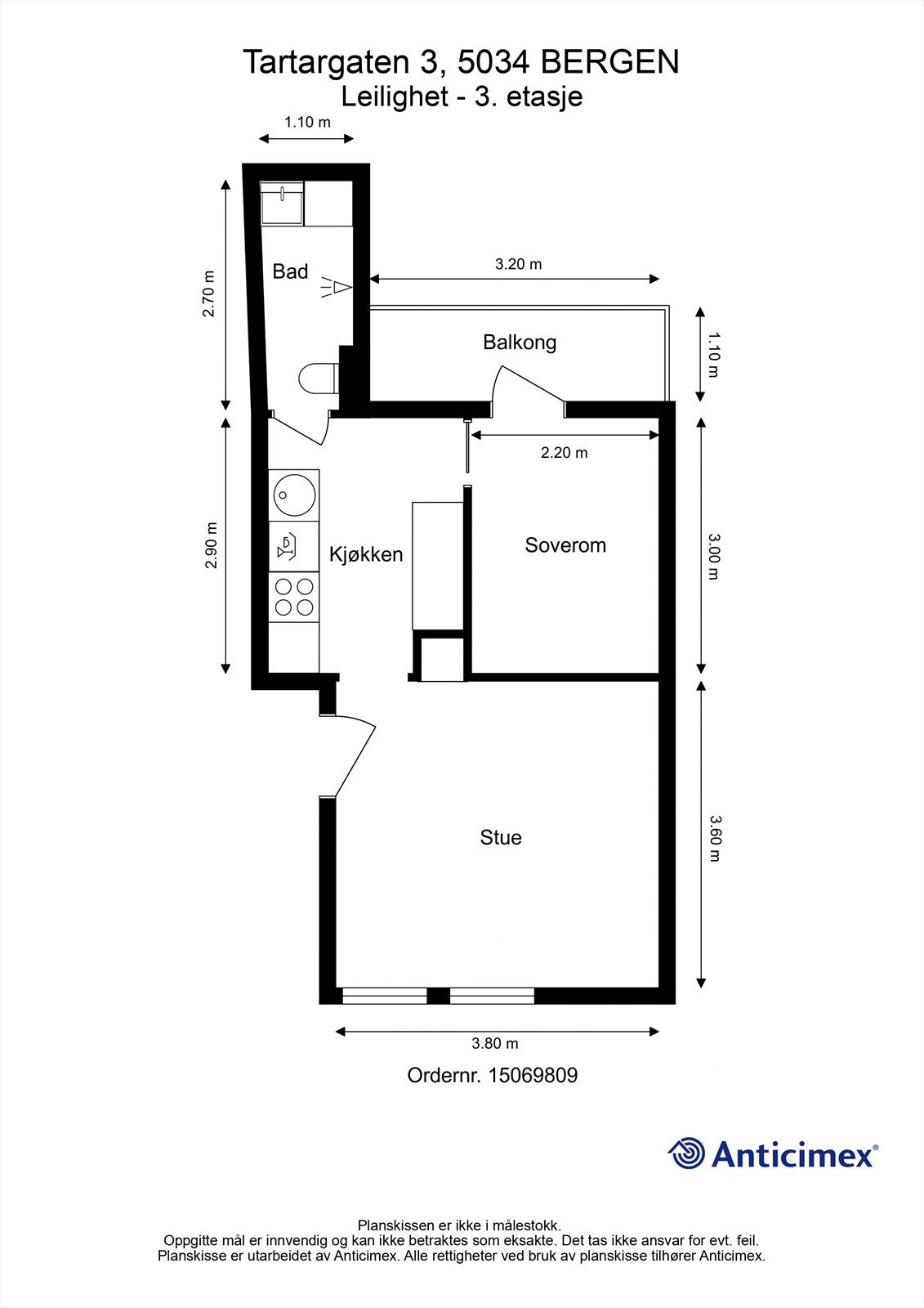Plantegning 3. etasje. Galleribilde