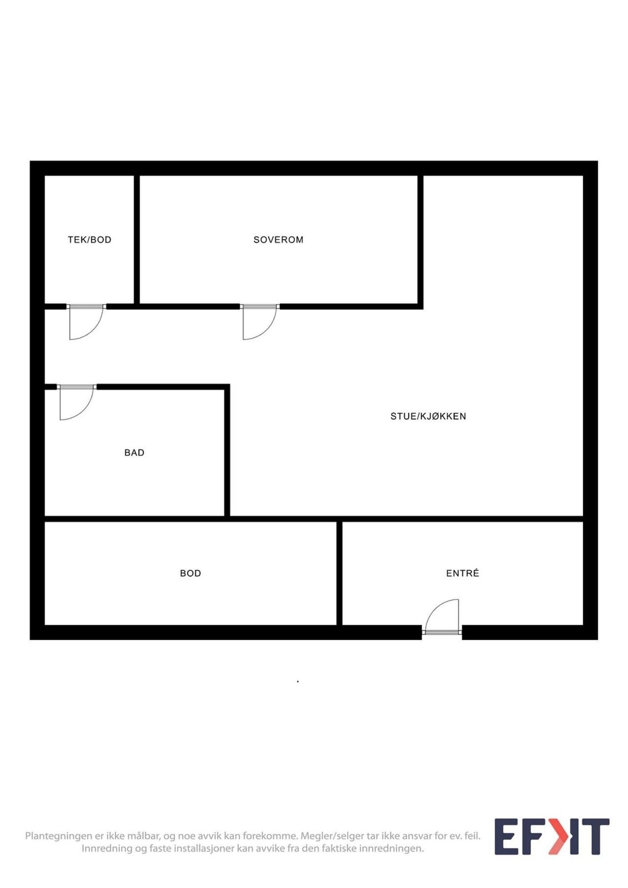 Plantegning underetasjen. Galleribilde