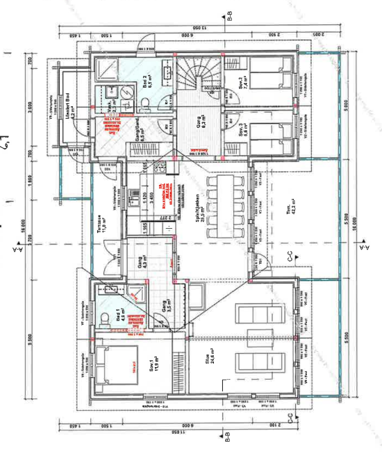 Plantegning 1. etasje Galleribilde
