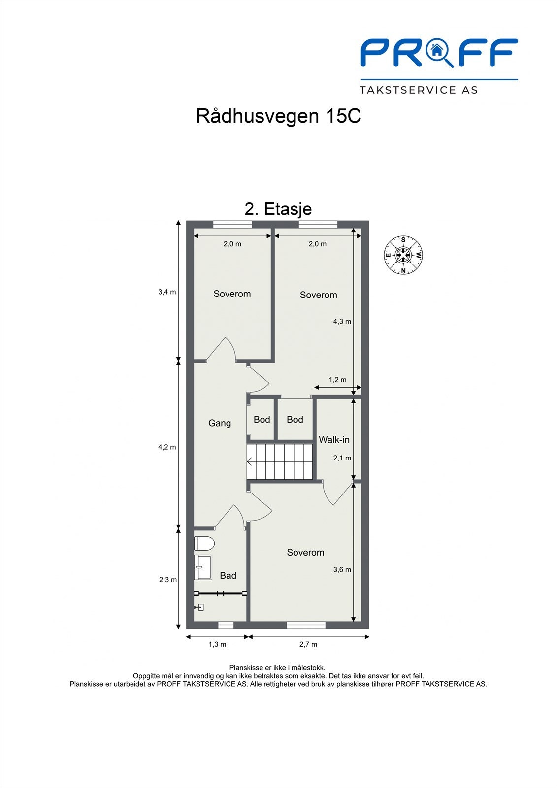 Plantegning 2. etg Galleribilde