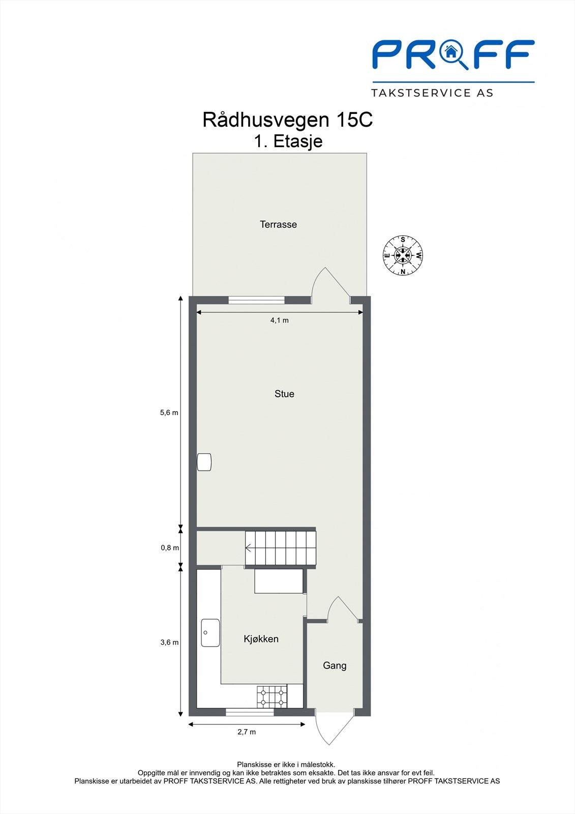 Plantegning 1. etasje Galleribilde