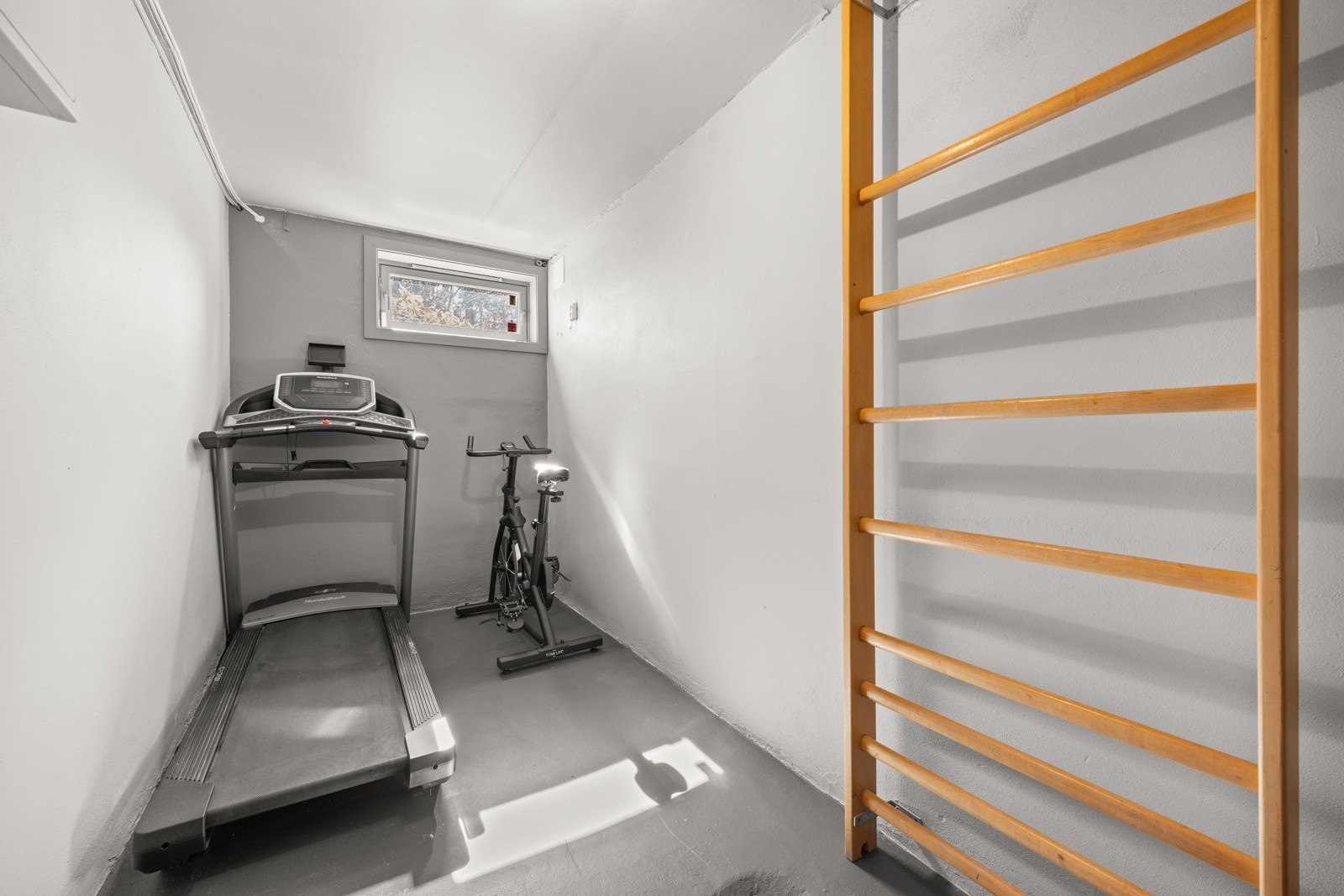 Rom benyttet som treningsrom. Galleribilde