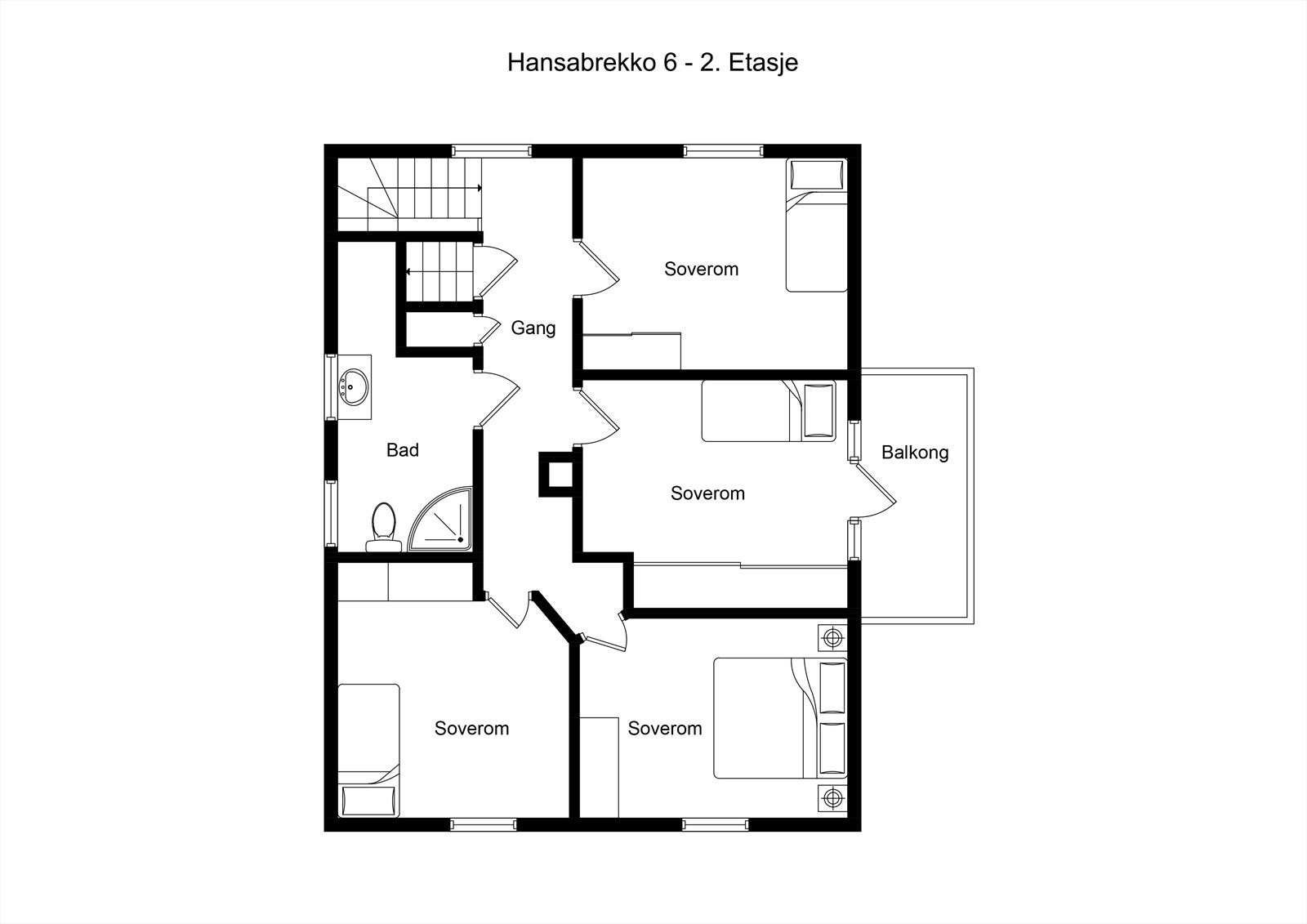 - Plantegning 2.etg. - Galleribilde