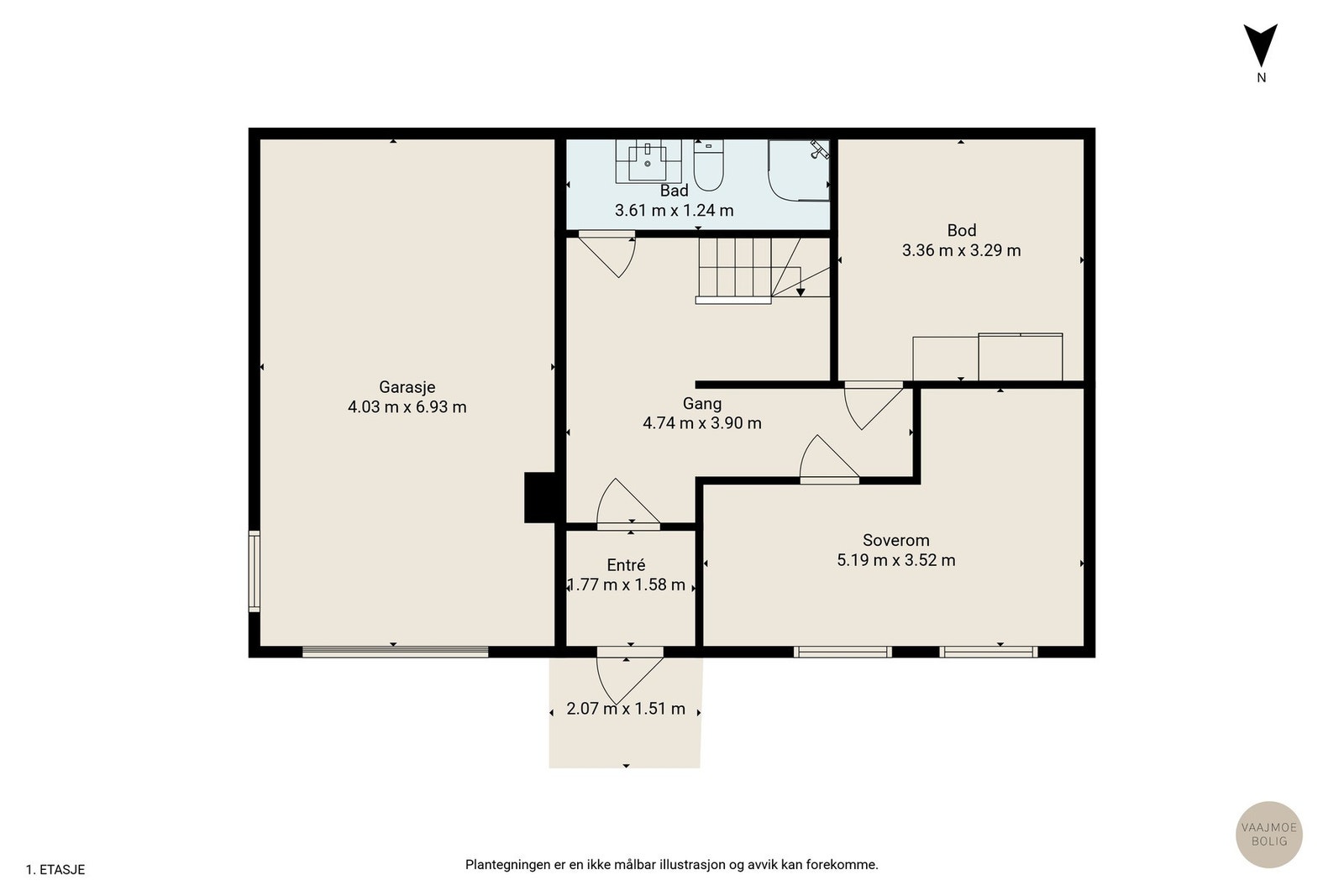 Plantegning av sokkeletasjen Galleribilde