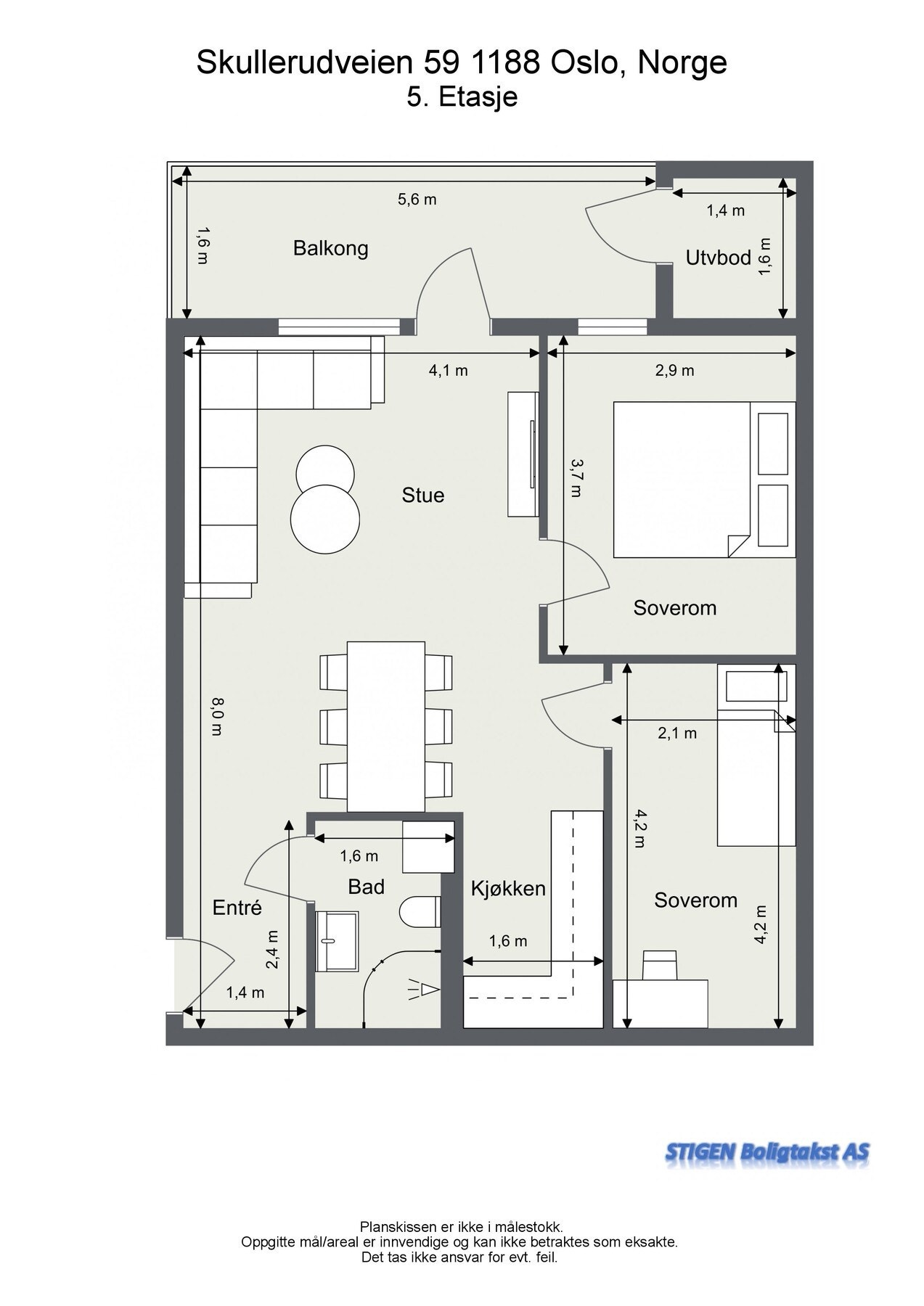 Boligens plantegning. Galleribilde