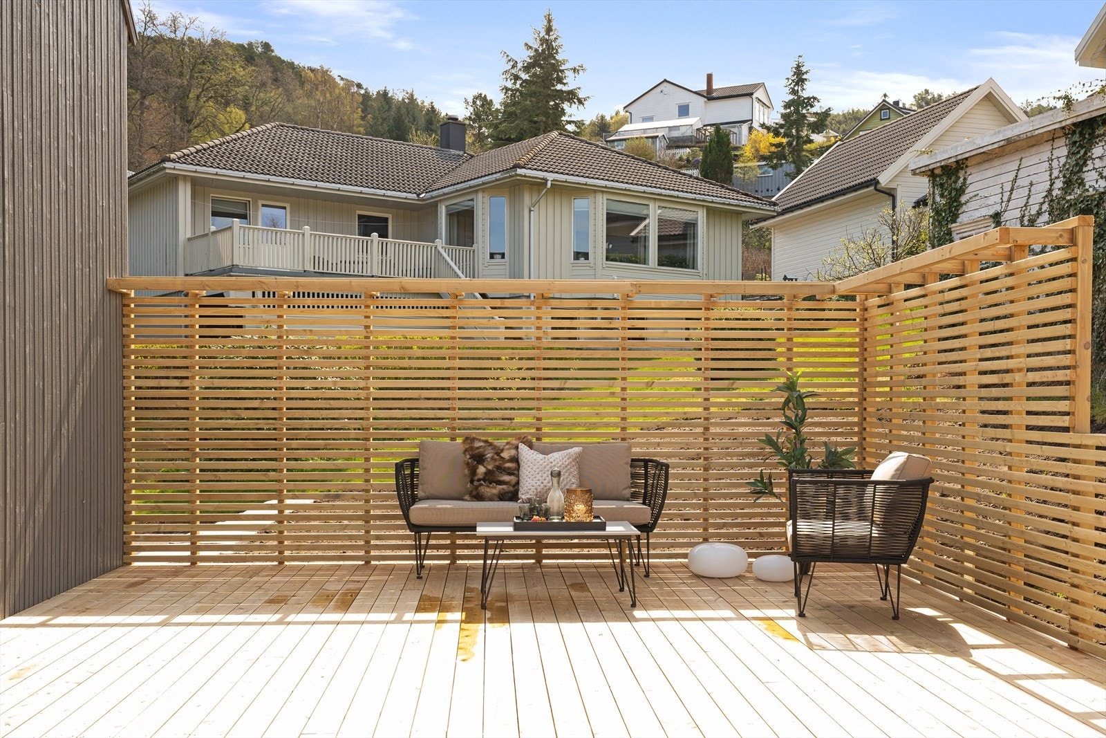 Her kan man virkelig nyte varme sommerdager i hyggelig samvær. Galleribilde