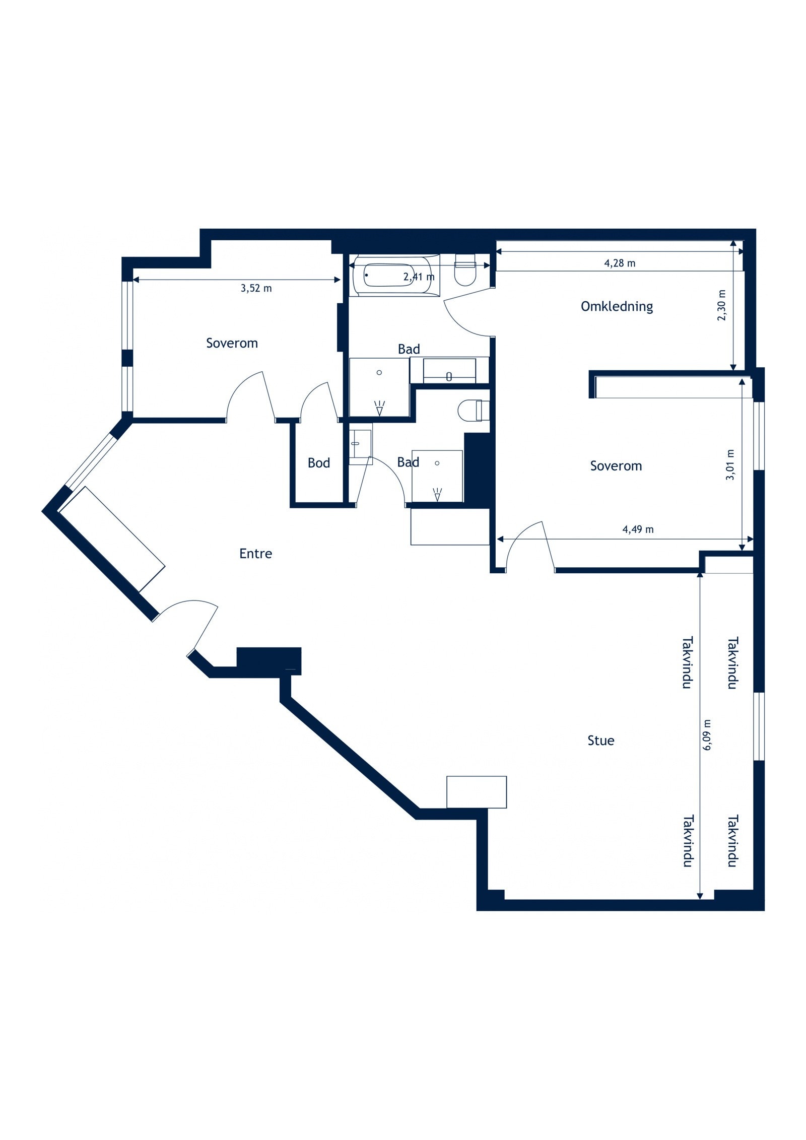 Plantegning: 5. etasje Galleribilde