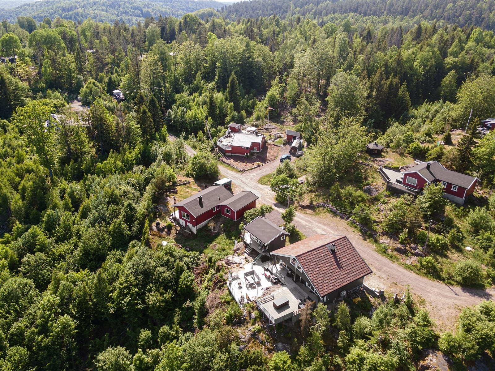 Det er spredt hyttebebyggelse i området Galleribilde