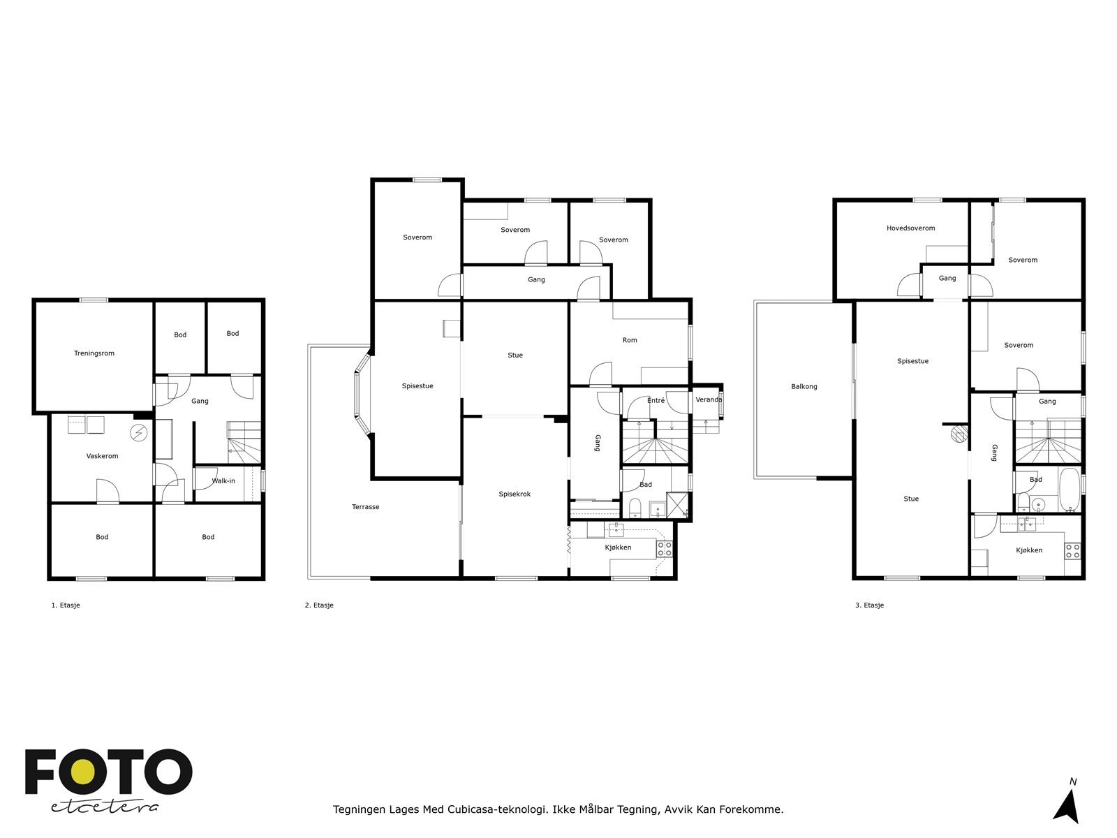 Planillustrasjon av kjeller - 1. og 2.etg. Galleribilde