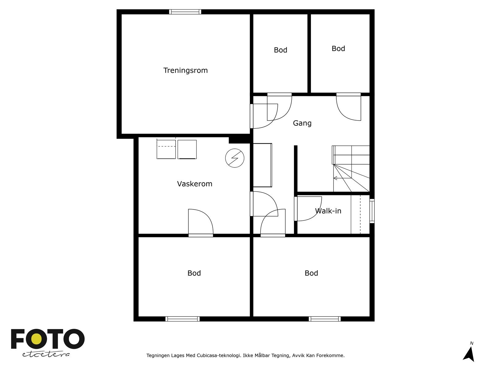 Planillustrasjon av kjeller etg. Galleribilde