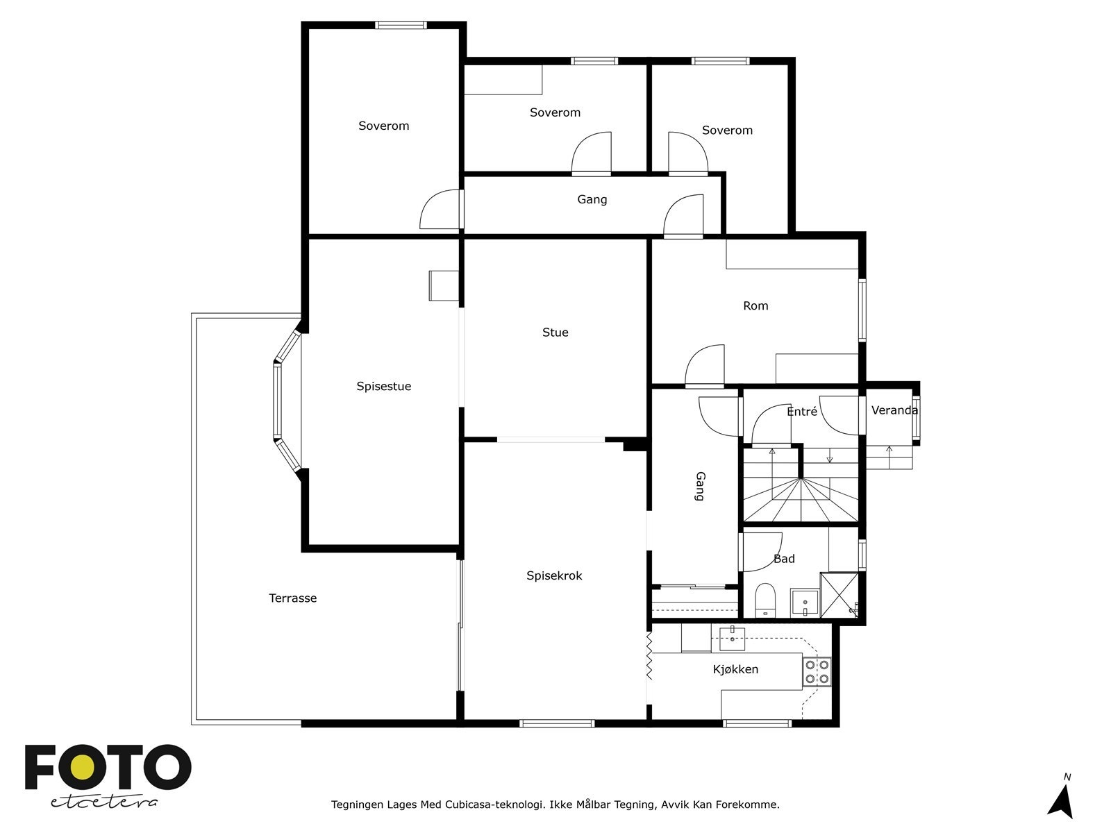 Planillustrasjon av 1.etg. Galleribilde