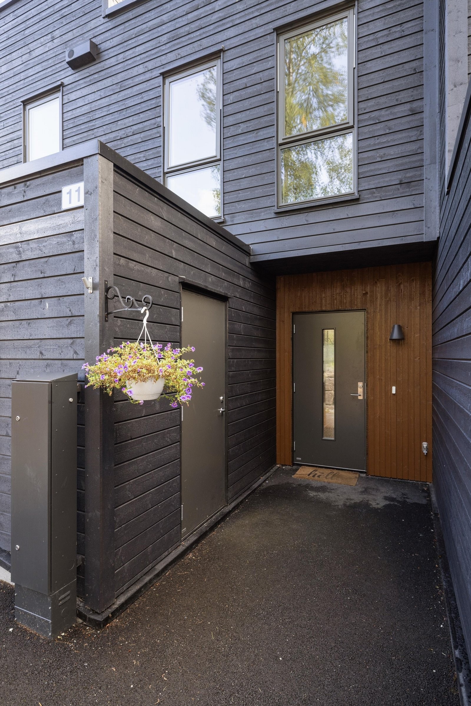 Rekkehuset har både en utebod og en innvendig bod. Galleribilde