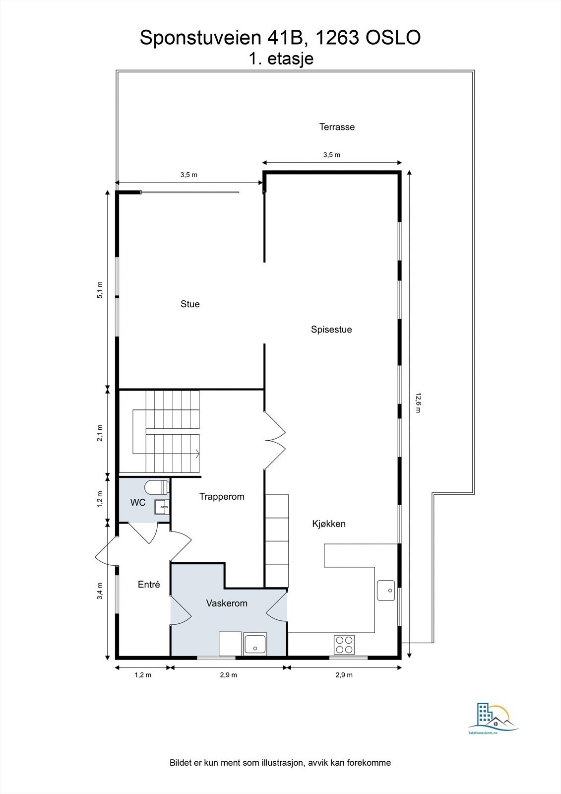 Plantegning 1.etasje Galleribilde