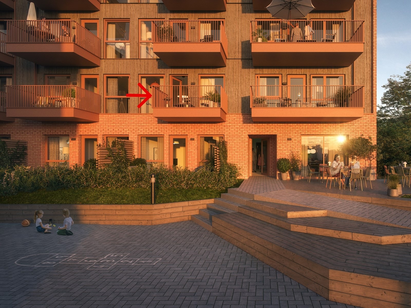 Velkommen til Vollebekk Stasjon D-202! Annonsen gjelder salg av kontraktsposisjon i prosjektet. Bildet er en illustrasjon for presentasjon av prosjektet, avvik vil forekomme Galleribilde