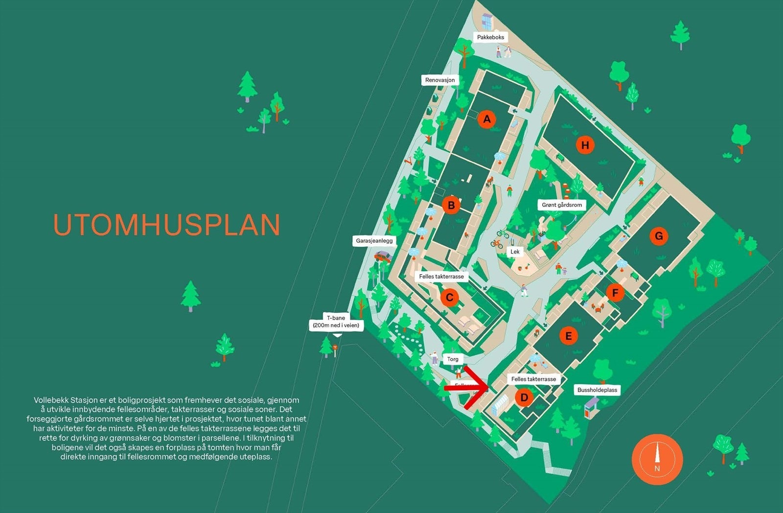 Utomhusplan Galleribilde