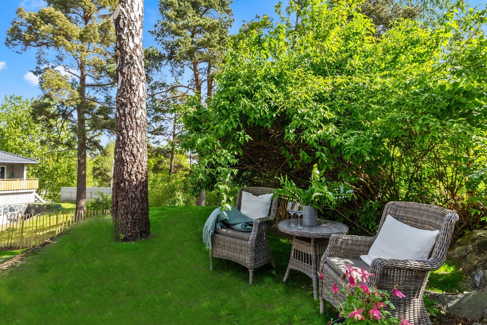 Utvendig hageareal. Galleribilde