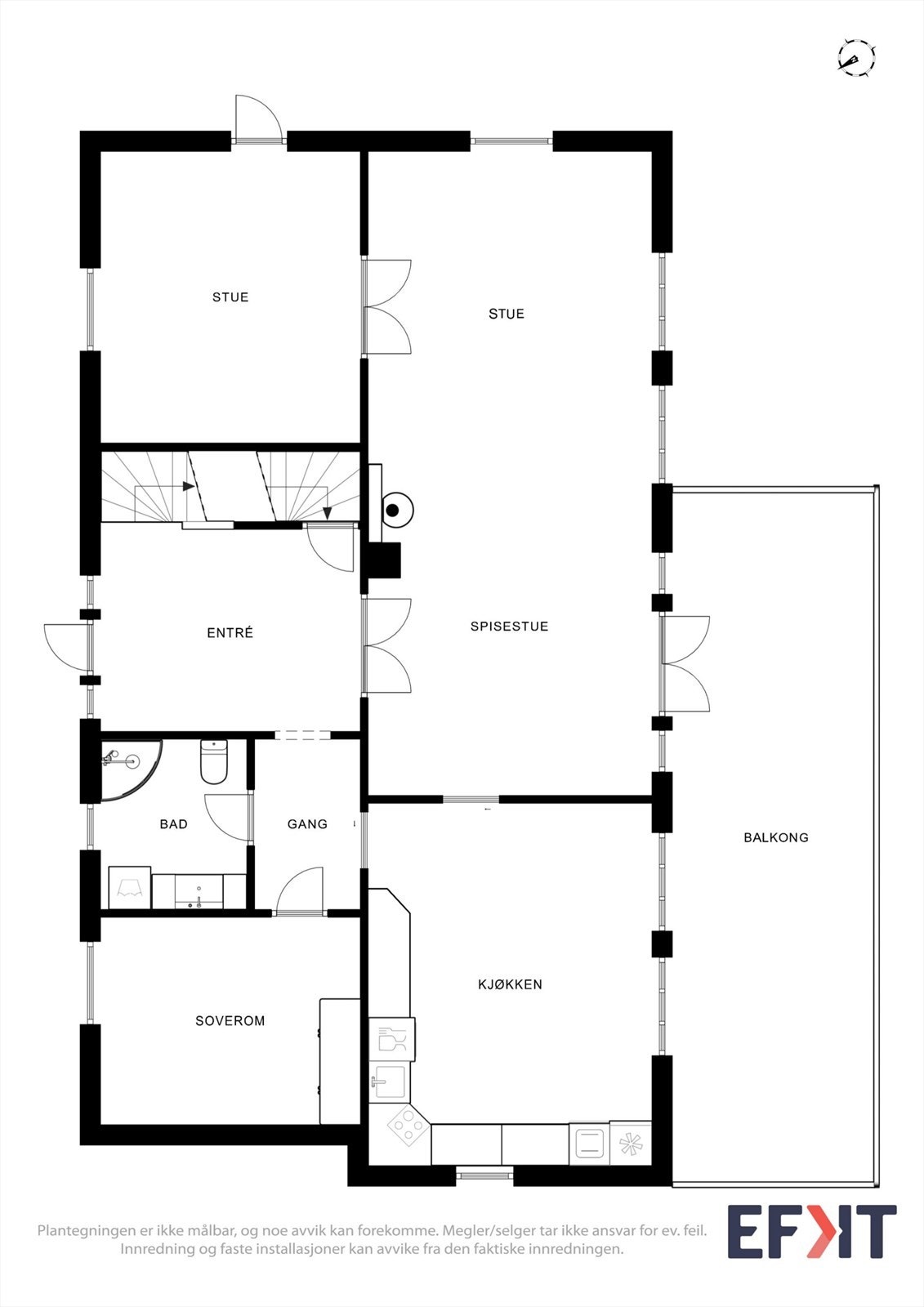 Planteikning h. etg. Galleribilde