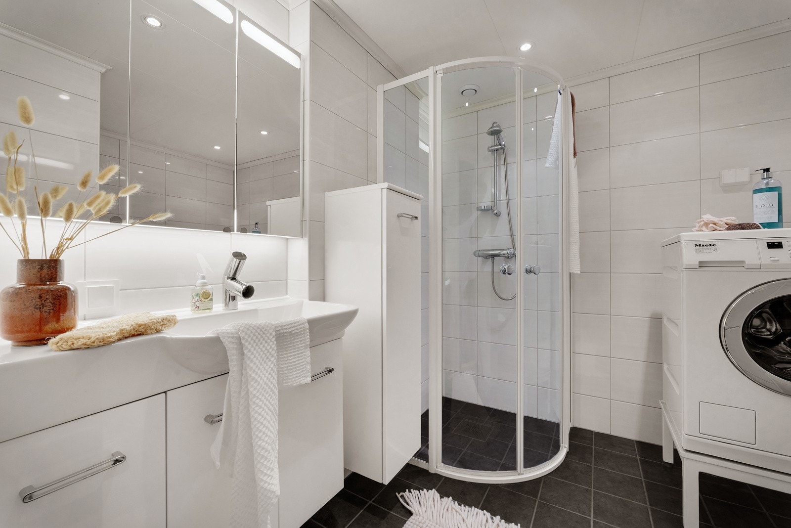 Baderommet ble totalrenovert i 2010. Galleribilde