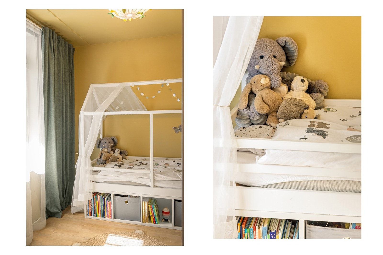 Soverommene vender ut mot gårdsrommet, skjermet fra bilvei. Galleribilde