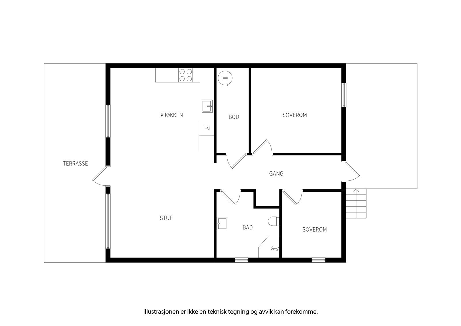 Plantegning - 2.etg. Galleribilde