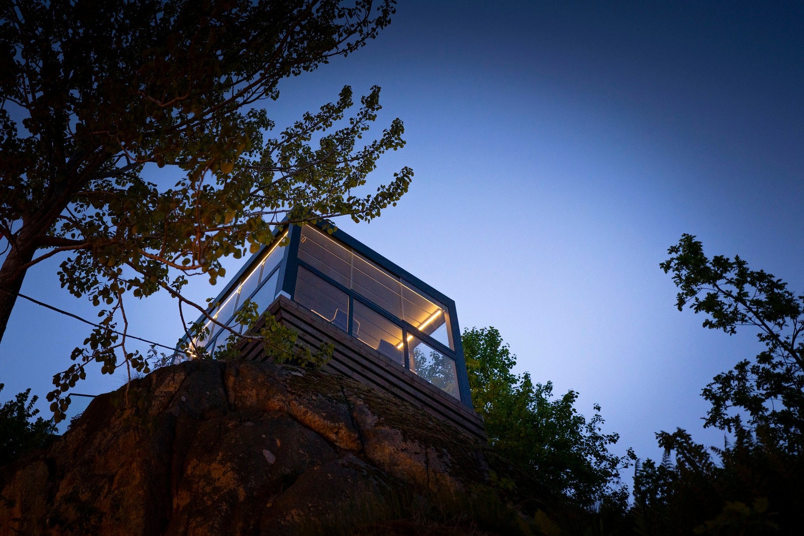 Utestue by night Galleribilde