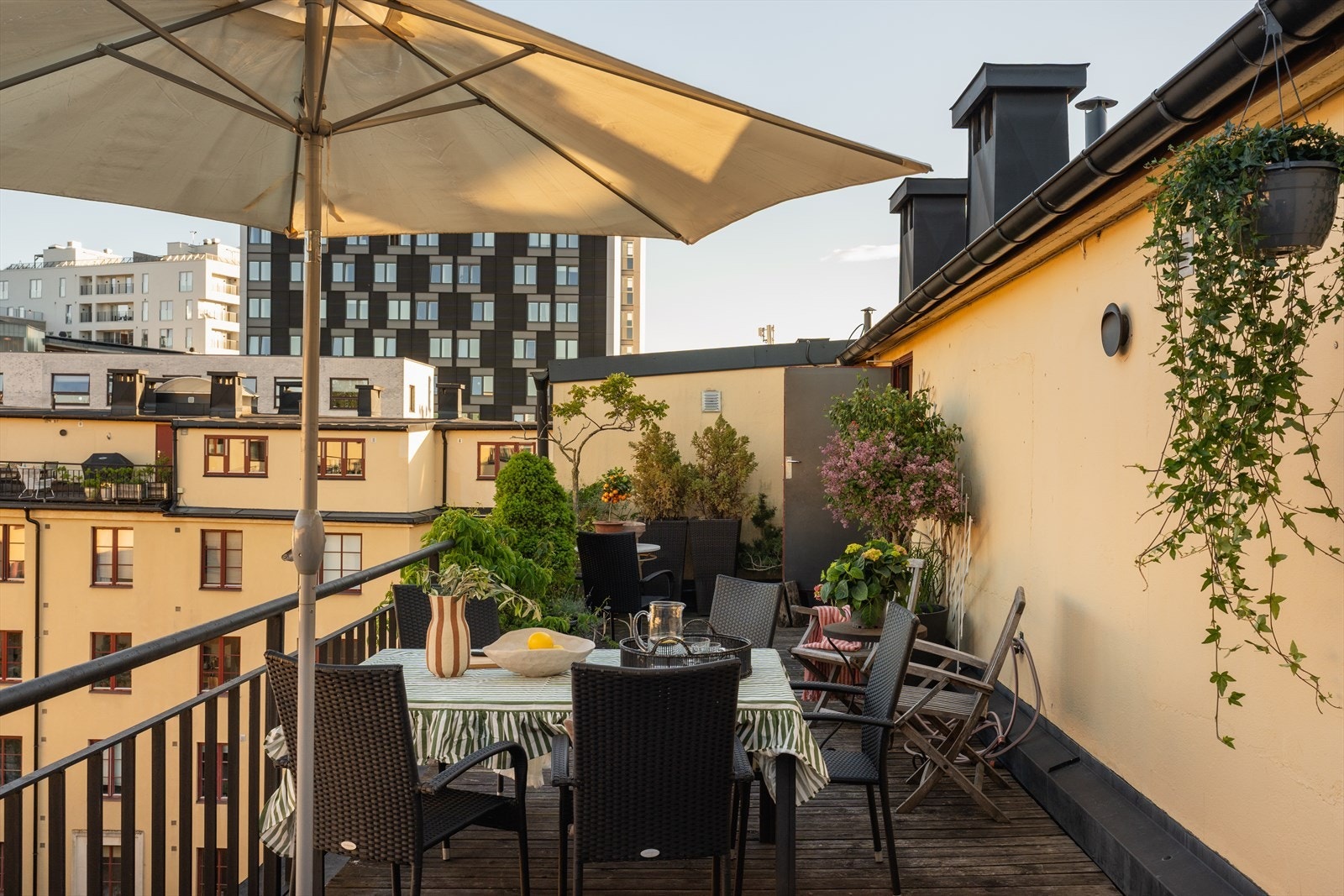 Sameiet har også to flotte felles takterrasser - én mot bakgården og én mot Bjerregaards gate. Galleribilde