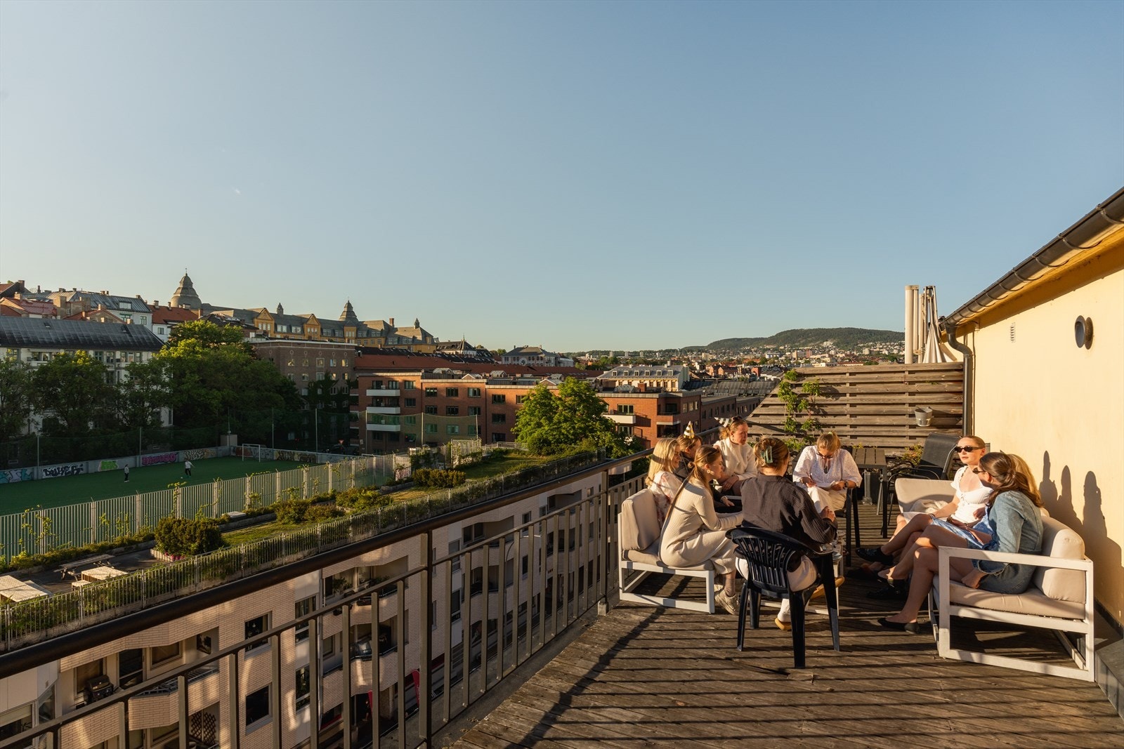 Sameiet har også to flotte felles takterrasser - én mot bakgården og én mot Bjerregaards gate. Galleribilde
