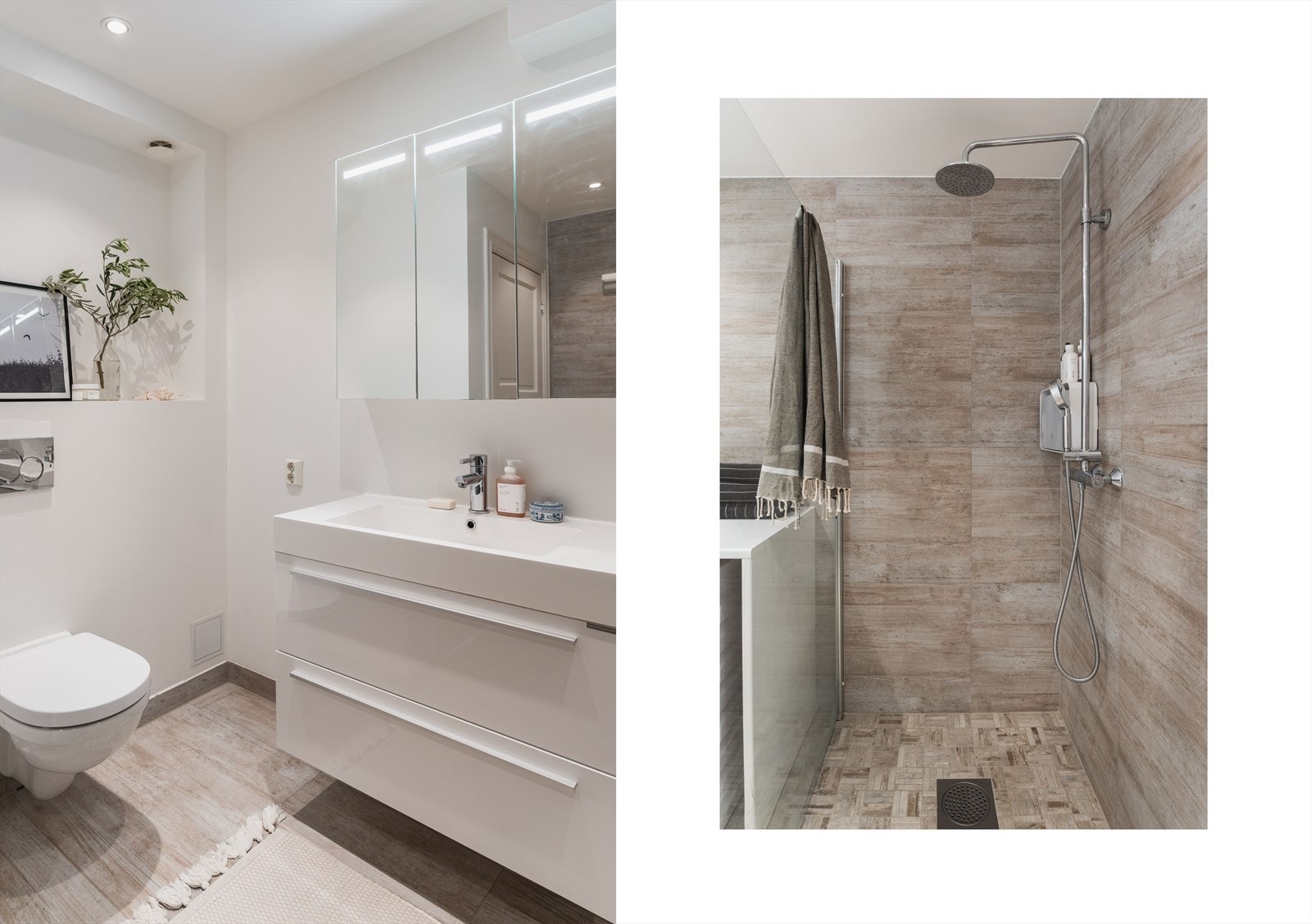 Delikat baderom, med toalett - oppusset i 2017 Galleribilde