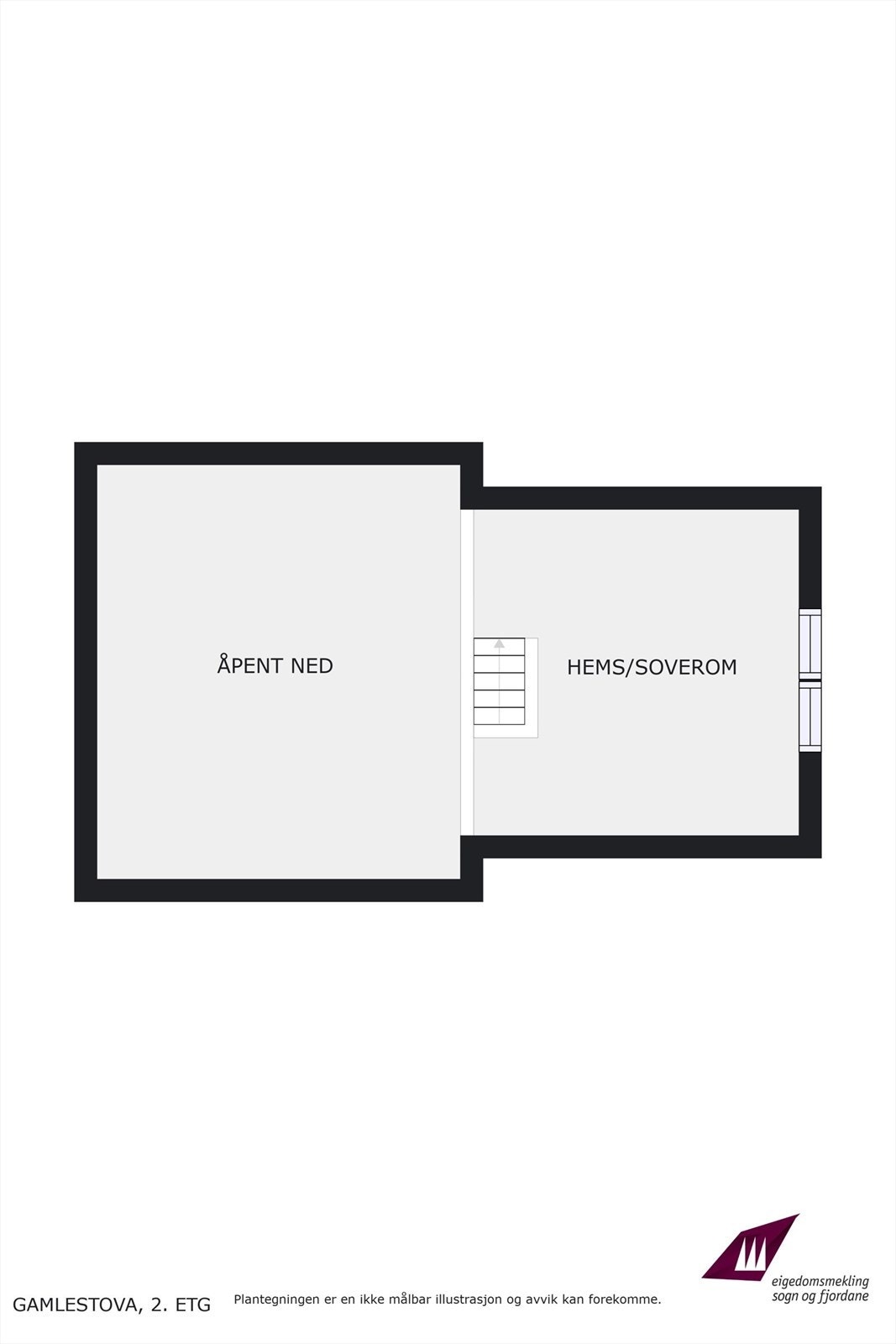 Planteikning hems - gamlestova Galleribilde