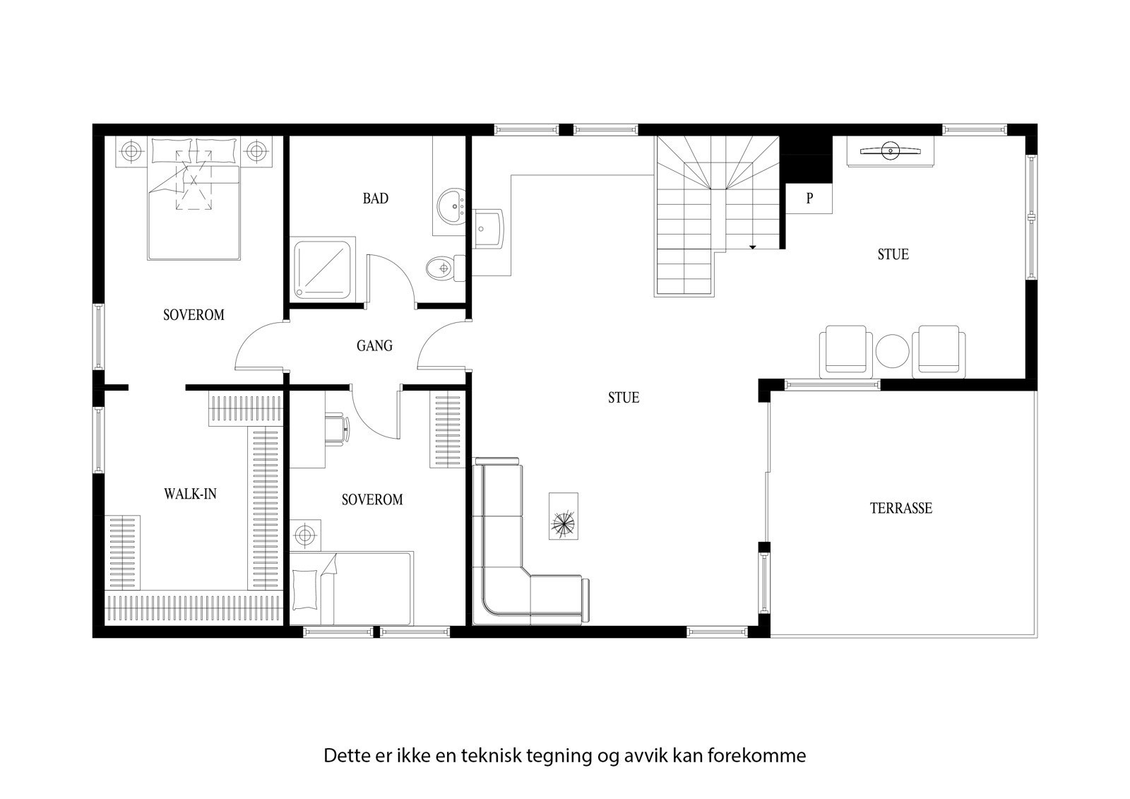 Plantegning 2. etg Galleribilde