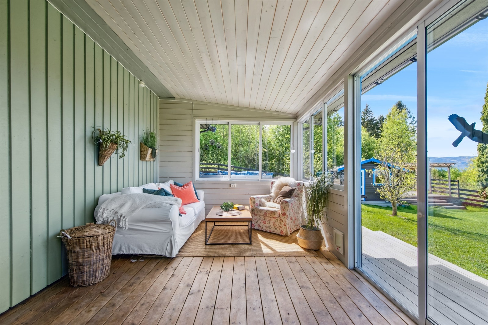 Her kan utelivet nytes selv om regn og vind raser ute Galleribilde