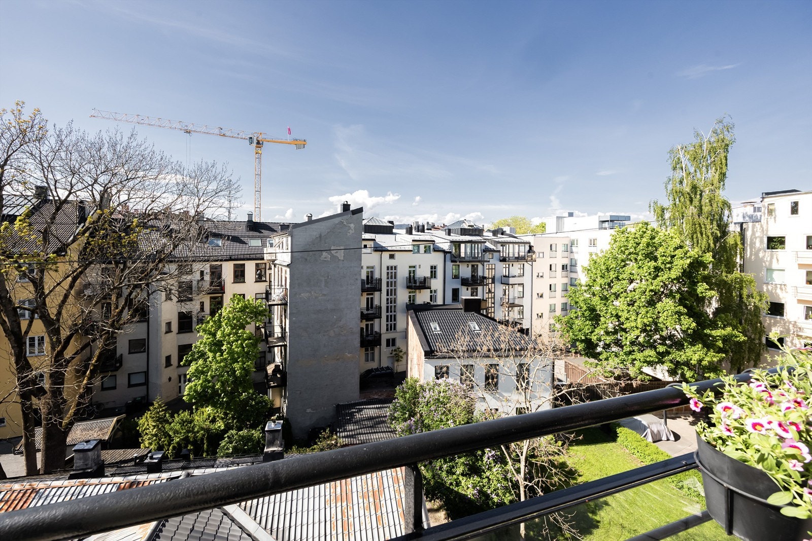 Fritt utsyn fra balkongen. Galleribilde