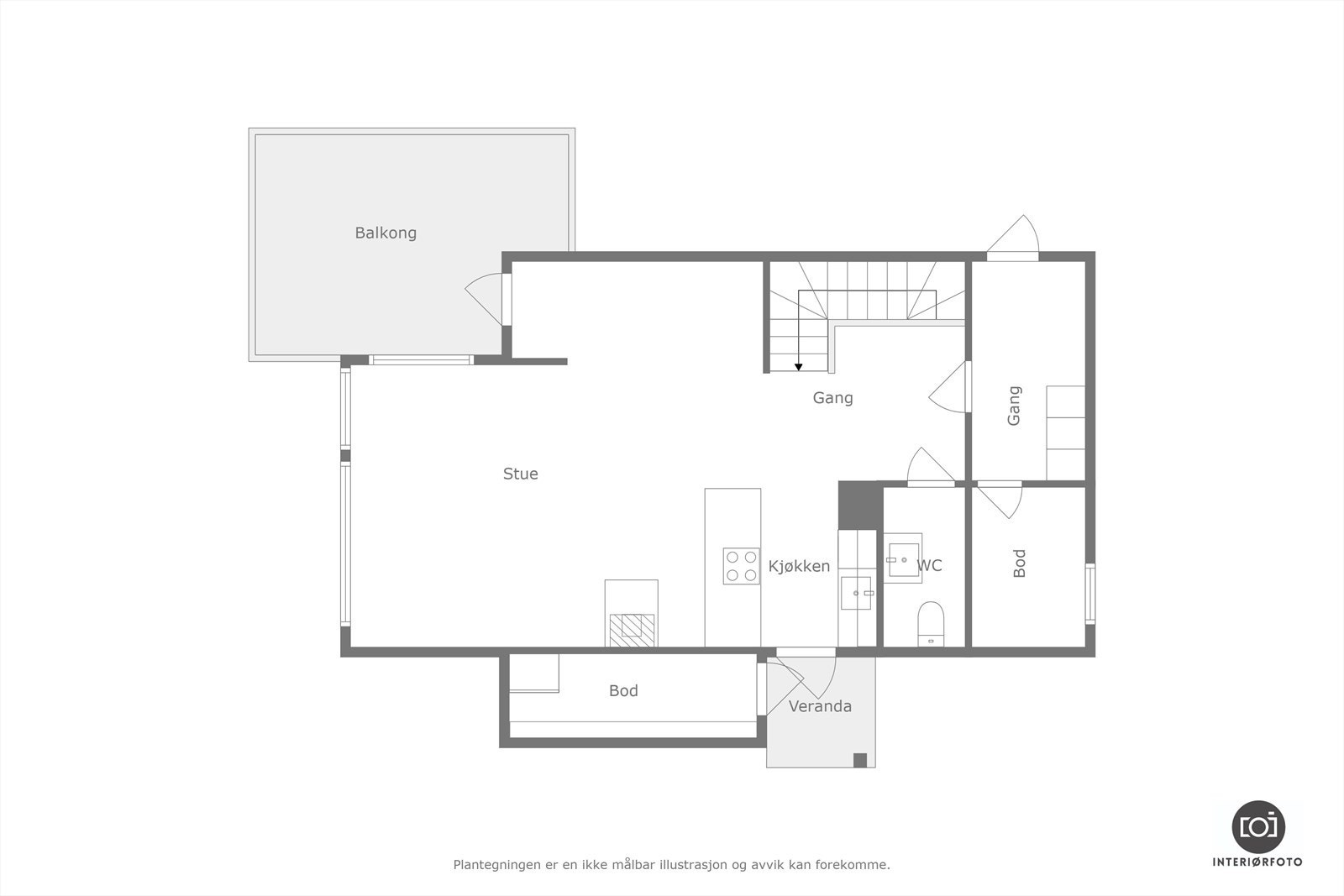 Plantegning Galleribilde