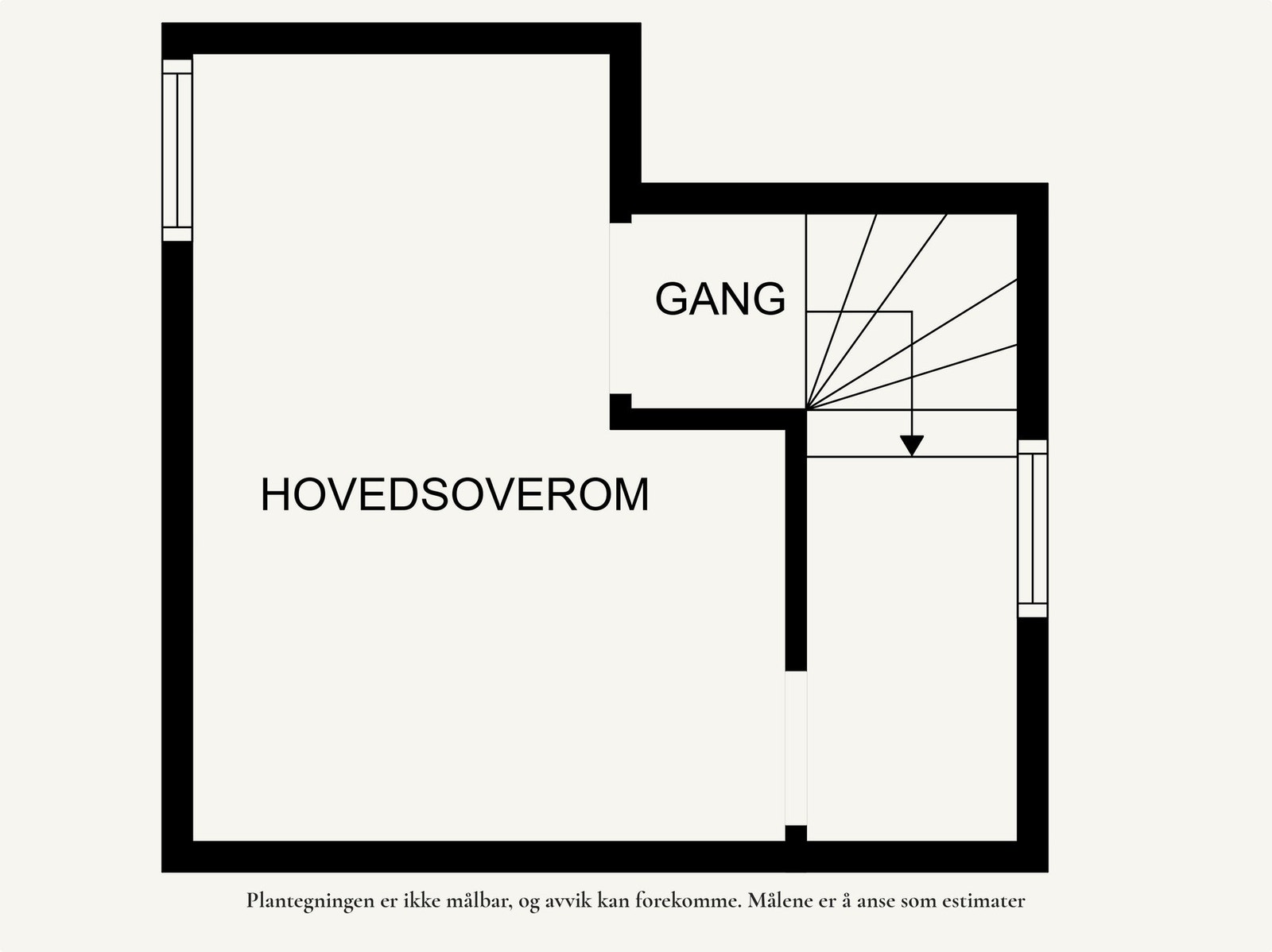 Planløsning underetasje. Galleribilde