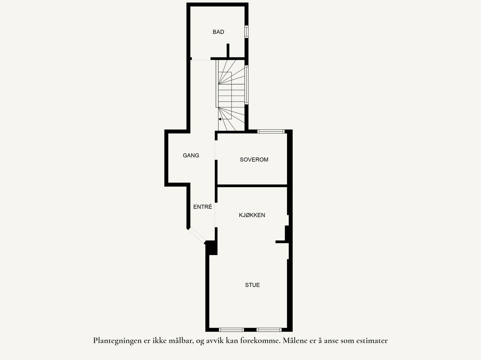 Planløsning 1.etasje. Galleribilde